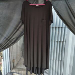 LuLaRoe High Low Dress in Black